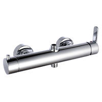 5020-21 pirinç musluk tek kollu sıcak/soğuk su duvara monte duş bataryası