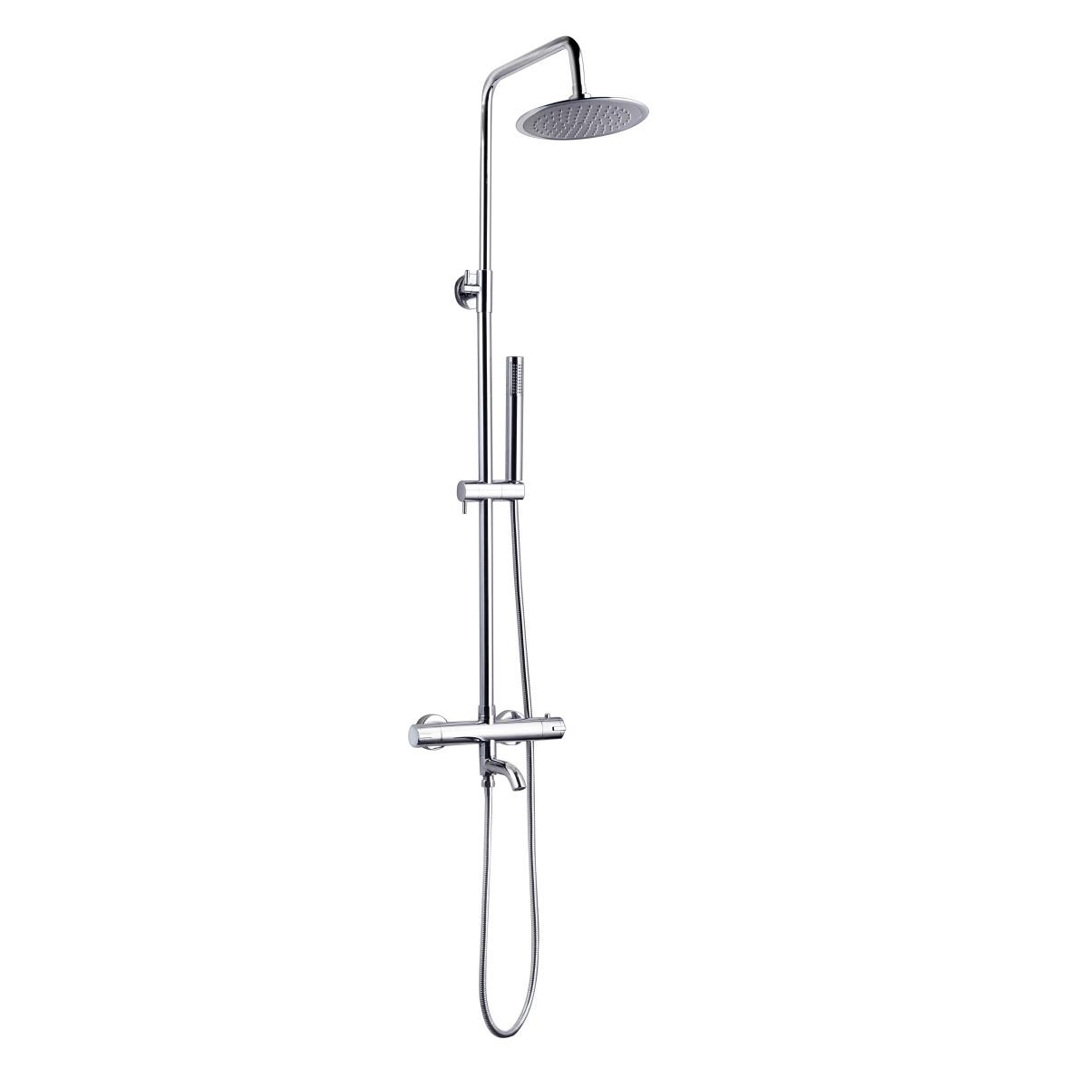 YS34222 Çıkış ağızlı duş kolonu, termostatik yağmur duş kolonu, yüksekliği ayarlanabilir;