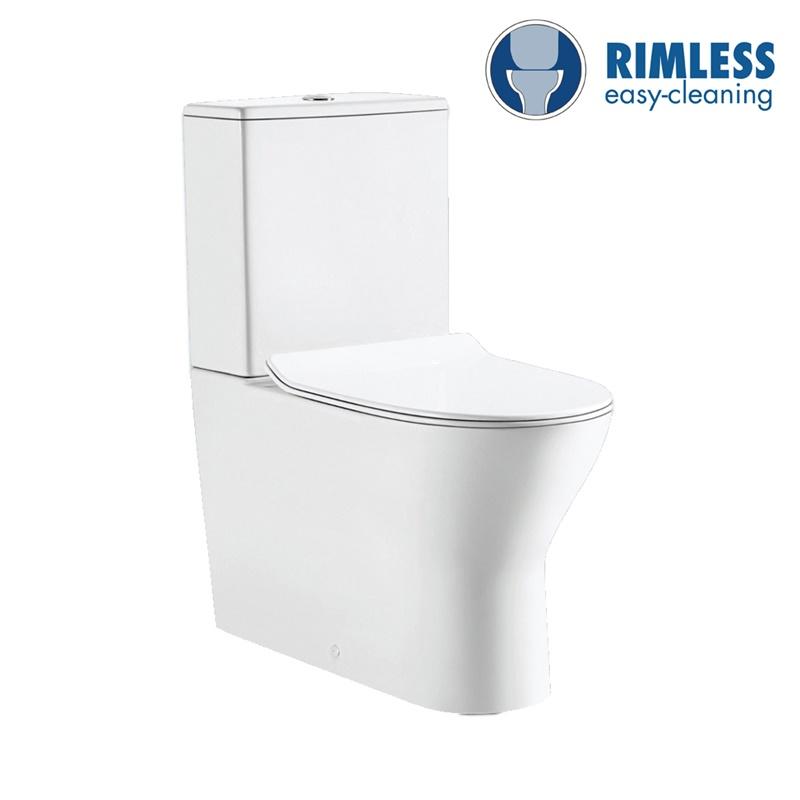 YS22270P 2 parçalı Çerçevesiz seramik tuvalet, P-tuzaklı sifonlu tuvalet;