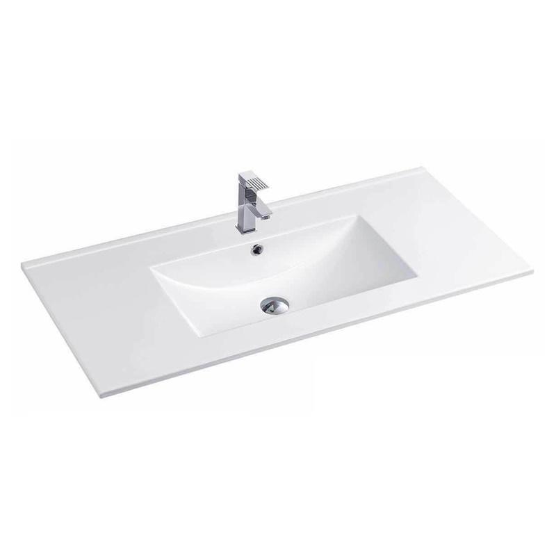 YS27286W-100 mat beyaz sırlı seramik dolaplı lavabo, makyaj lavabosu, lavabo;