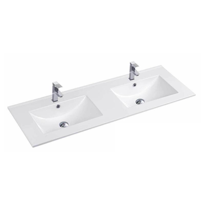 YS27286W-120D mat beyaz sırlı seramik dolaplı lavabo, makyaj lavabosu, lavabo;