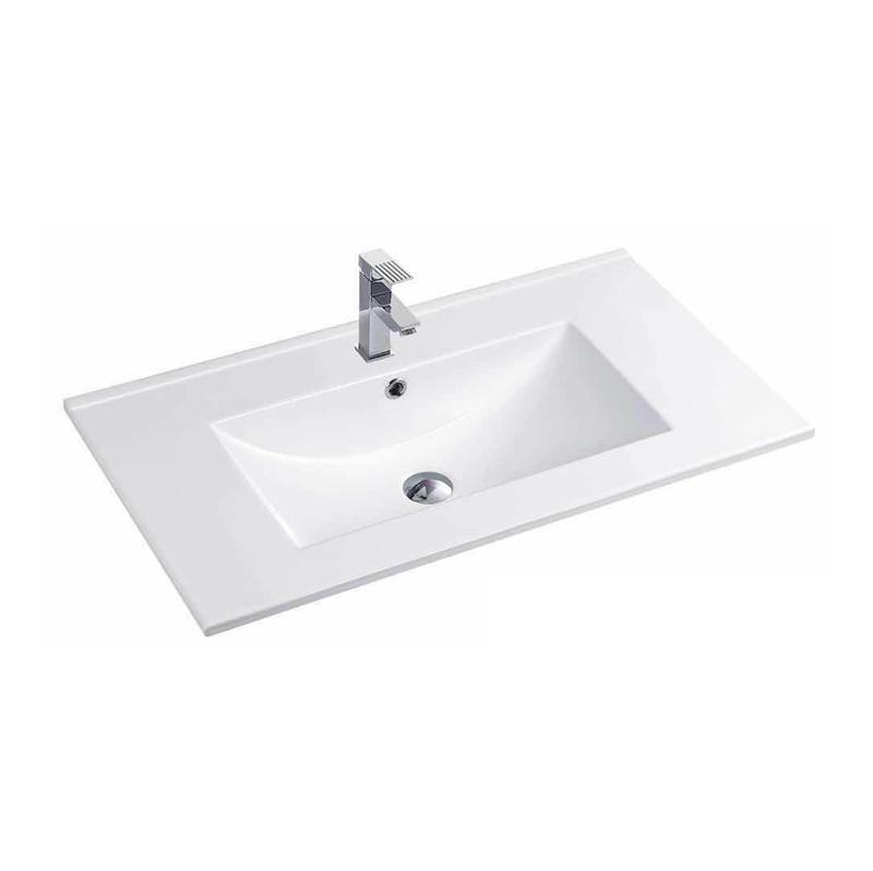 YS27286W-75 mat beyaz sırlı seramik dolaplı lavabo, makyaj lavabosu, lavabo;