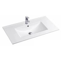 YS27286W-80 mat beyaz sırlı seramik dolaplı lavabo, makyaj lavabosu, lavabo;