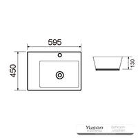 YS28367 Seramik tezgah üstü lavabo, artistik lavabo, seramik lavabo;