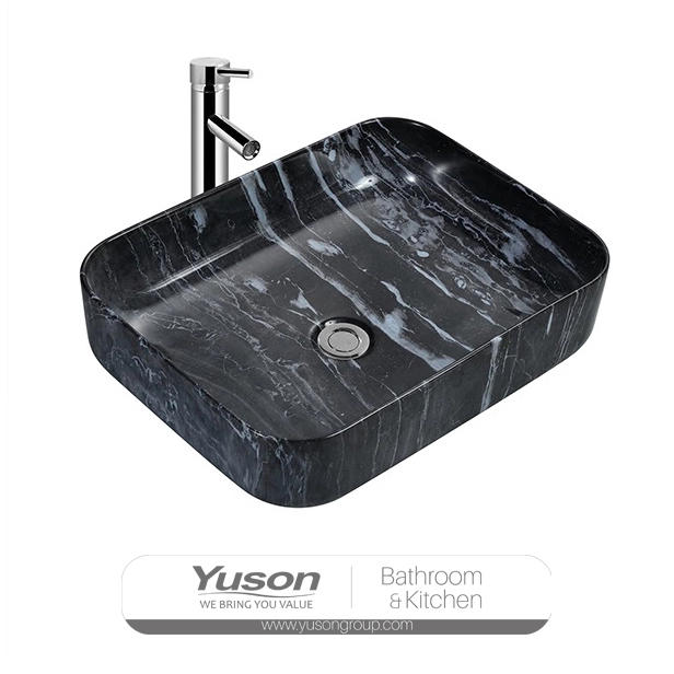 YS28434-MA2 Stone serisi seramik tezgah üstü lavabo, artistik lavabo, seramik lavabo;