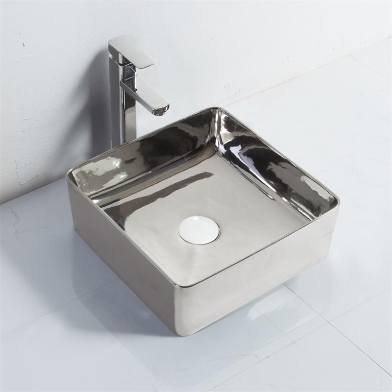 YS28446-CP Seramik tezgah üstü lavabo, artistik lavabo, seramik lavabo;