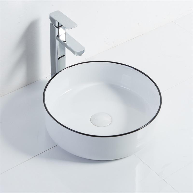 YS28447-LB Seramik tezgah üstü lavabo, artistik lavabo, seramik lavabo;