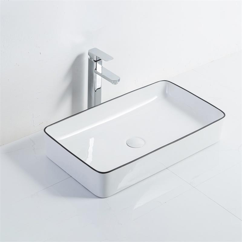 YS28454-LB Seramik tezgah üstü lavabo, artistik lavabo, seramik lavabo;