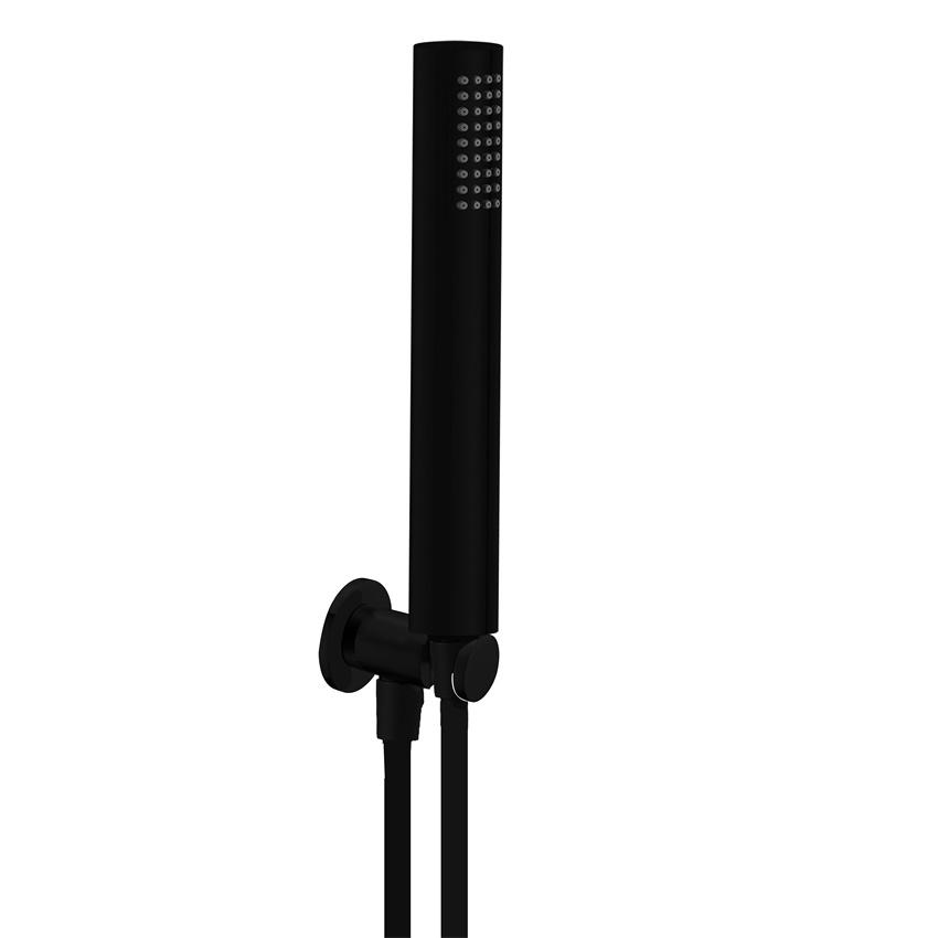 YS31162MB-K2 Mat siyah ABS duş seti, duvar askılı ve duş hortumuyla birlikte;