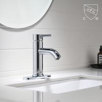 M0099 UPC, CUPC sertifikalı banyo lavabo musluğu, 1 kulplu Tek Delik/4 inç Orta set lavabo bataryası;
