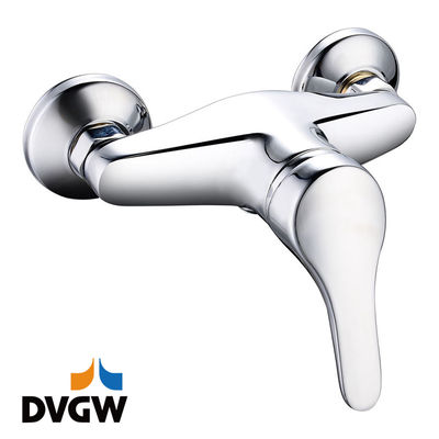 4135-20 DVGW sertifikalı, pirinç musluk tek kollu sıcak/soğuk su duvara monte duş bataryası