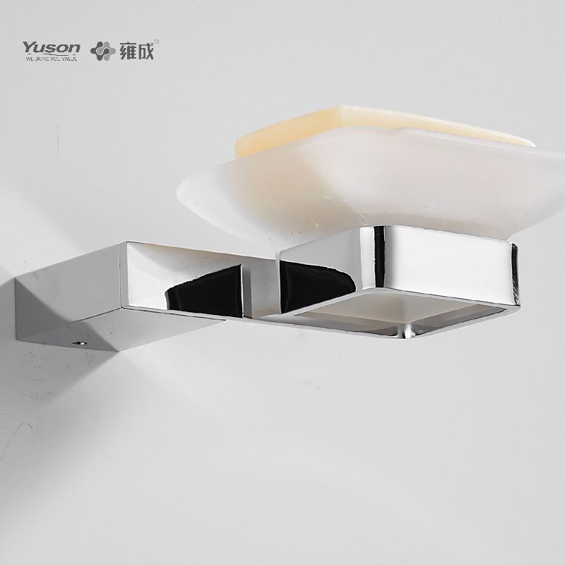 15085 Şık Banyo aksesuarları, Sabunluklar, Cam hazneli, Çinko/Pirinç/SUS Sabunluk, duvara monte(Seri 15000)