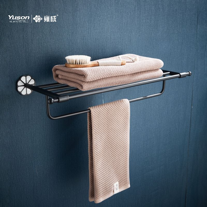 21062 Şık Banyo aksesuarları, Havlu rafları, Havlu askısı, Çinko/Pirinç/SUS Havluluk, duvara monte(Seri 21000)