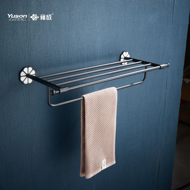 21062 Şık Banyo aksesuarları, Havlu rafları, Havlu askısı, Çinko/Pirinç/SUS Havluluk, duvara monte(Seri 21000)