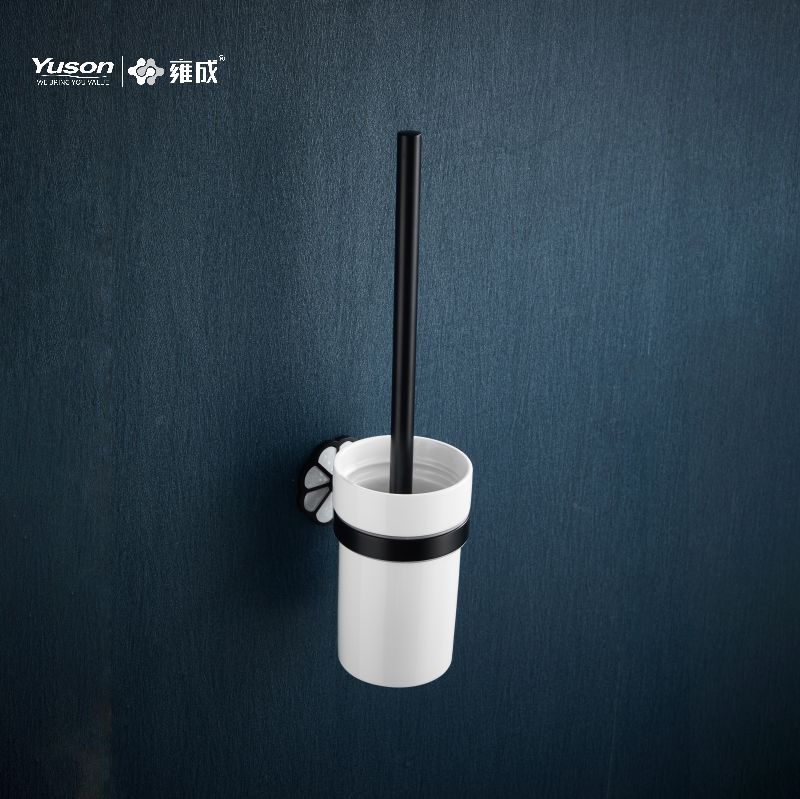 21090 Şık Banyo aksesuarları, Buzlu/Temperli Cam hazneli Tuvalet Fırçası, Çinko/Pirinç/SUS Tuvalet Fırçası, duvara monte (Seri 21000)