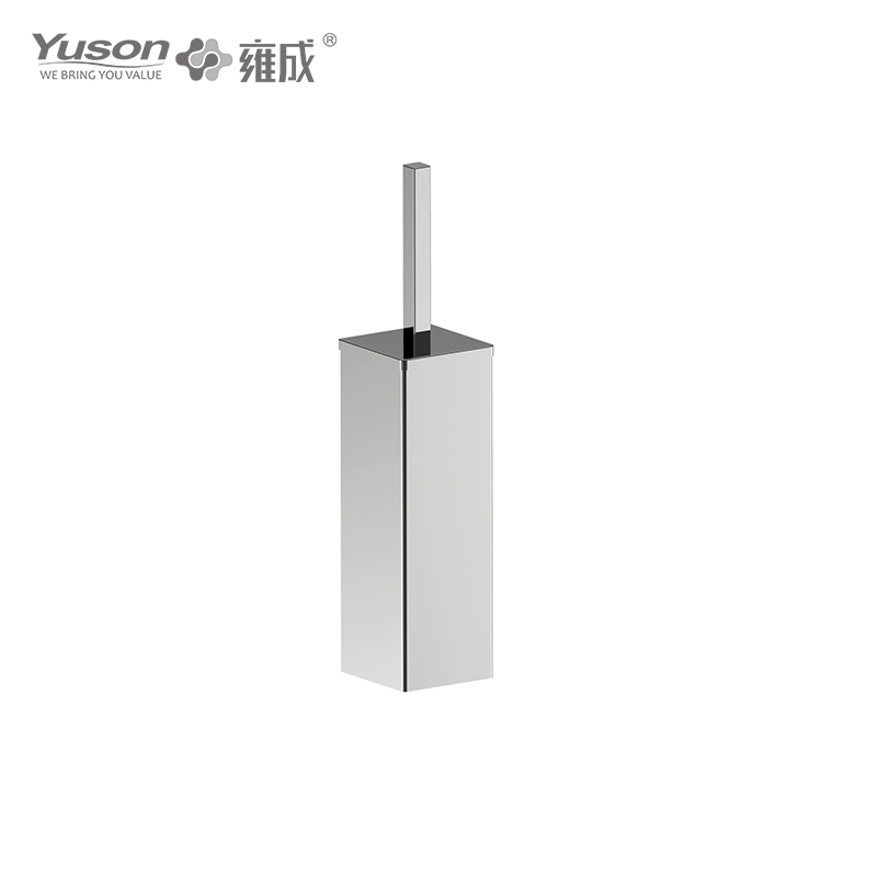 27190C Şık Banyo aksesuarları, Buzlu/Temperli Cam hazneli Tuvalet Fırçası, Çinko/Pirinç/SUS Tuvalet Fırçası, duvara monte (Seri 27100)